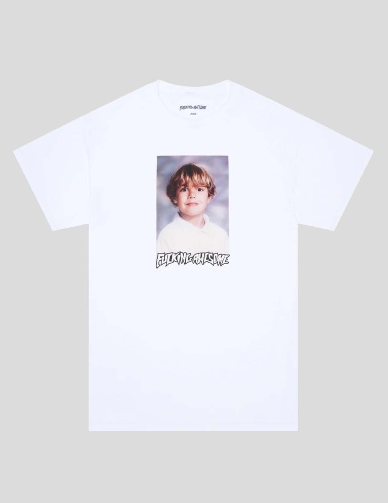 T-shirt FUCKING AWESOME curren caples class photo tee white